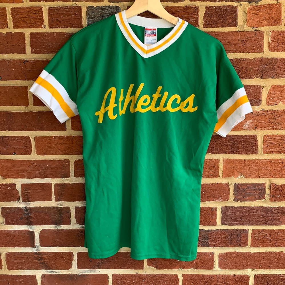 Extremely rare 1970s Oakland Athletics baseball jersey men’s size XS